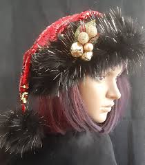 Black And Red Santa Hat Red And Gold Sequin Santa Hat With Black And Gold Trim Etsy In 2020 Gold Sequin Fabric Red And Gold Santa Hat