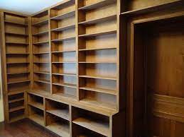 Bibliotheque Sur Mesure Porte En Tunnel A Ravancement De Moulure 30 Mm Ebrasement Egalement Le Tout En Chene Massif
