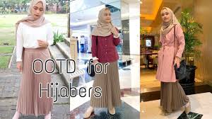 Apa yang kalian pikirkan tentang baju yang akan dikenakan hari ini (atau yang dikenal dengan istilah ootd : Outfit Hijab Style Inspirasi Ootd Untuk Wanita Berhijab Youtube