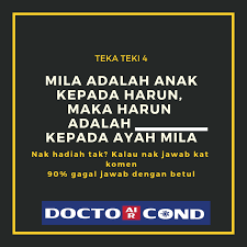 Service Aircond Murah Docto Aircond 98 Gagal Jawab Dengan Betul Isikan Tempat Kosong Ni Soalan Paling Susah Tau Admin Pun Pening Nak Hadiah Moh Lerr Jawabb 2 Orang Yang