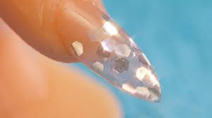 Diy Acrylic Glitter Inlay Youtube Nagels Leuke Nagels Acryl