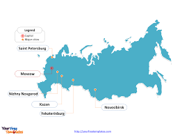 Navigate russia map, satellite images of the russia, states, largest cities, political map, capitals with interactive russia map, view regional highways maps, road situations, transportation, lodging. Free Russia Powerpoint Map Free Powerpoint Templates