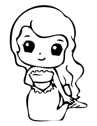 And, all the mermaids look a little bit different. Baby Mermaid Coloring Pages Coloring Home