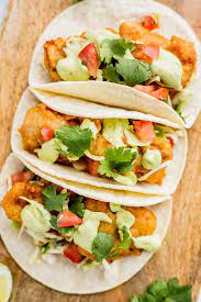 Mexican salmon quesadillas with avocado cream sauce. Beer Battered Fish Tacos Authentic Baja Style Plating Pixels