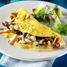 Omelette Aux Champignons Des Bois Et Au Bleu Recette Au Fromage Recette Recette Fromage Omelette Champignons Omelette