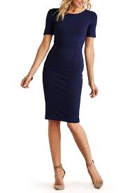 Zip Back Sheath Dress