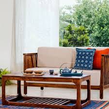Living Furniture Sofa Coffee Table Wood Decor Cushions Giftware Fabindia Furniture Design Living Room Trendy Living Rooms Furniture Design