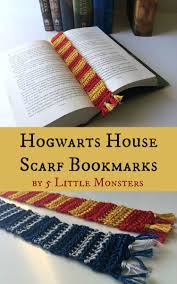 Hogwarts House Scarf Bookmarks Breien En Haken Gehaakte Boekenleggers En Haken