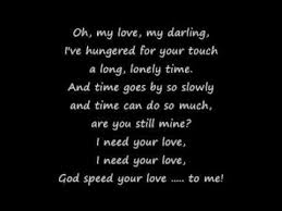 Unchained Melody Bobby Hatfield With Lyrics Oh My Love My Darling Letras