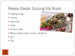 Cara membuat dadar gulung isi kelapa enak lentur anti gagal. Ayam Suwir Nasi Kuning Dan Dadar Gulung Vla Buah Ppt Download