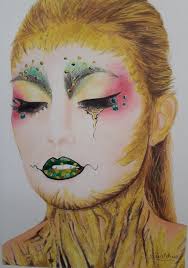 A drawing i painted with pencils