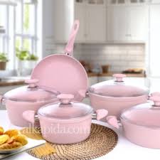 Emsan aragon 8 parça çelik tence. Alkapida Com Adli Kullanicinin Tencere Setleri Panosundaki Pin Pembe Mutfak Tava