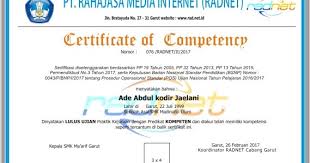 Informasi kepada alumni teknik elektronika industri smk n 4 semarang th. Mamang Guru Contoh Sertifikat Ujikom Tkj 2018