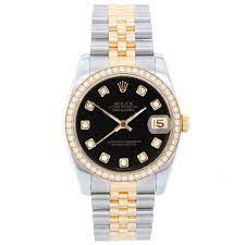 Rolex datejust ii mens model 116334 black roman dial. Rolex Datejust Men S 2 Tone Steel Gold Watch 116243