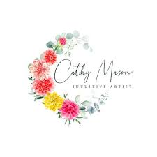 Premade Logo Design Dahlia Wreath Circle Logo Logo Design Etsy Premade Logo Design Flower Logo Logo Design