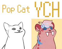 Want to make your own memes for free? Popcat Ych Animated Icon Open By Clankerss On Deviantart