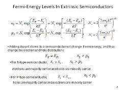 Temperature effect on conductivity of extrinsic semiconductor. Electron And Hole Equilibrium Concentrations 18 And 20