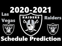 Last year, the raiders opened allegiant stadium in week two with no fans on monday night football. Predicting The Las Vegas Raiders Schedule 2020 2021 Nfl Season Youtube