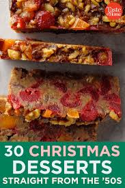 Desserts and sweets for people with diabetes. 1950s Christmas Desserts To Bring Back This Holiday Season Easy Holiday Recipes Christmas Desserts Desserts
