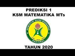 Bahasa indonesia, bahasa inggris, atau bahasa arab. Prediksi 1 Ksm Matematika Mts Youtube