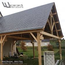 Abris 2 Pans Charpente Bois Kit Charpente Bois Wood Structure Charpente Bois Charpente Abri