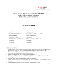 Maybe you would like to learn more about one of these? Halaman Depan Soal Usbn 1819