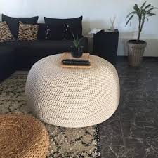 Well you're in luck, because here they come. Giant Pouf Ottoman Xxxl Knitted Pouffe Modern Bean Bag Etsy In 2020 Round Ottoman Coffee Table Large Round Ottoman Round Ottoman