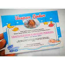 Maybe you would like to learn more about one of these? Ucapan Kelahiran Ucapan Syukur Kartu Kelahiran Shopee Indonesia
