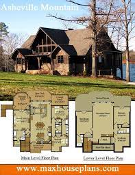 They are typically contemporary or modern with plenty of open space. Rustic Lake House Plan With An Open Living Floor Plan Featuring Vaulted Ceilings And Large Windows Cre Mountain House Plans Lake House Plans Rustic House Plans