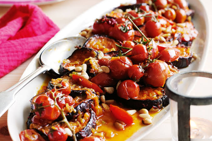 Eggplant with Tomatoes