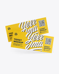 You will only need a few seconds to achieve your goals. Two Tickets Mockup In Stationery Mockups On Yellow Images Object Mockups