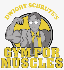 Check out our dwight schrute art selection for the very best in unique or. Dwight Schrute S Gym For Muscles Cartoon Transparent Png 3840x3840 Free Download On Nicepng