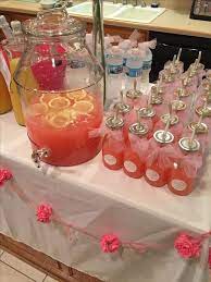 Pink Moscato Strawberry Lemonade Baby Shower Drinks Baby Shower Punch Baby Shower Treats
