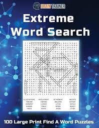 These free printable puzzles can be shared with the family. Amazon Com Extreme Word Search 100 Large Print Find A Word Puzzles 9781922364586 Trainer Brain Books
