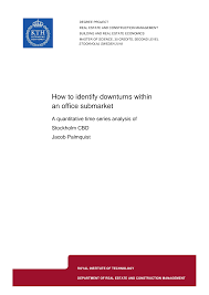 How to identify downturns within an office submarket