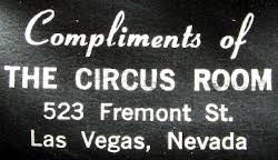 Circus Room 523 Fremont Las Vegas, NV