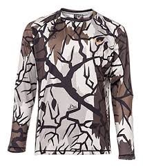 Predator Camo Mens Long Sleeve Performance Crew T Shirt