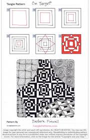By using simple strokes of the pen, anyone can follow these instructions to create beautiful works of art. Instructions For Drawing On Target Zentangle Patterns Zen Doodle Patterns Zentangle Drawings