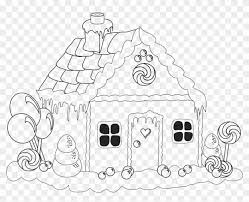 Easy gingerbread house coloring page. Coloring Pages Gingerbread House Drawing Easy Hd Png Download 989x733 1618443 Pngfind