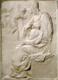 Michelangelo Madonna Of The Stairs 1490 92 Marble 56 X 40 Cm Casa Buonarroti Florence Michelangelo Sculpture Michelangelo Art