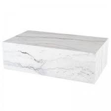 New Arrivals Marble Coffee Table Living Room Coffee Table White Coffee Table