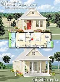 With vacation house plans from 84 lumber, you can enjoy nature's vistas from your great room or your front porch situated on your favorite countryside retreat. Plan 28934jj Tiny Cottage House Plan With Vaulted Interior Small Cottage Homes Small Cottage House Plans Cottage House Plans
