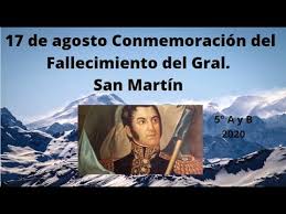 Maybe you would like to learn more about one of these? 17 De Agosto Conmemoracion Del Fallecimiento Del Gral San Martin 5 A Y B Youtube