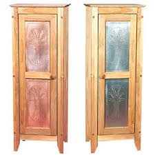 This piece has been sold, it's beautiful cabinet, ideal for kitchen storage, or as a linen cabinet in the bedroom. Wood Jelly Cabinets With Punched Tin Wood Or Punched Copper Doors Kitchensource Com