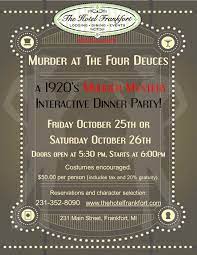 Santa express (december 7, 2019, december 14, 2019 and december 21, 2019). Murder Mystery Dinner The Hotel Frankfort