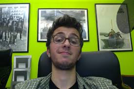 Her curly fry glasses broke as I took the photo! That moustache tho