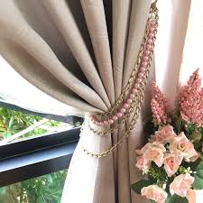 Black And Gold Curtain Tie Backs Boosting My Feminine With Detailed Curtain Tie Backs Pink Curtains Curtains Curtain Tie Backs
