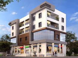 A Mix Use Apartment Designed For One Of My Client In Sangli Ground Lowe Ground Floor Commercial Shops First F Apartment Building Apartment Design Architect