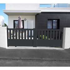 Check spelling or type a new query. Portail Aluminium Coulissant Semi Ajoure En Kit Motorisation Dimension L 3000 Entre Piliers X H 1300 Mm Couleurs Gris Ral 7016