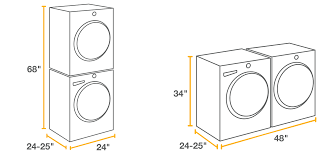 Compacts run from $1,500 to $4,000 for a matching set, compared with $1,100 to. 3 Steps To Find The Right Washer And Dryer Dimensions Whirlpool